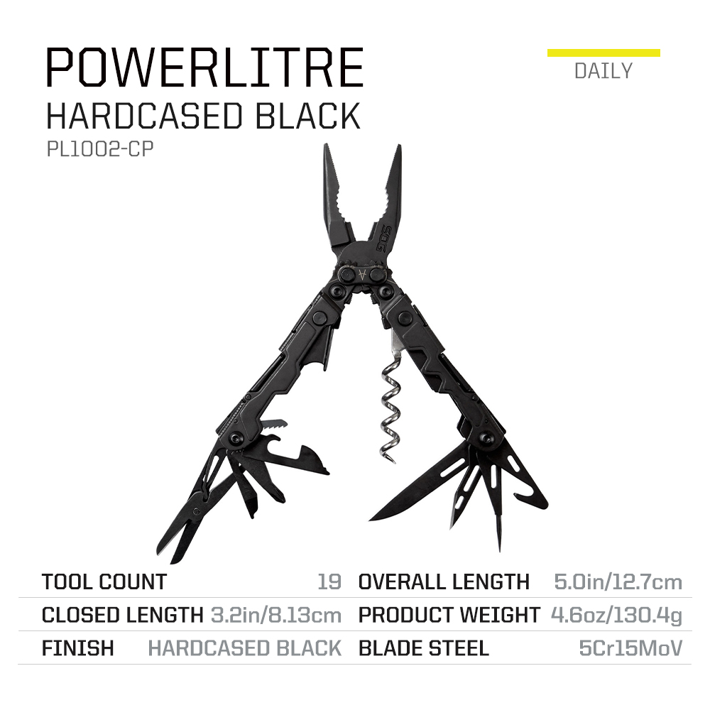 SOG PowerLitre 19 ฟังก์ชัน เคร - Edc Carry Knife บทวิจารณ์และราคา
