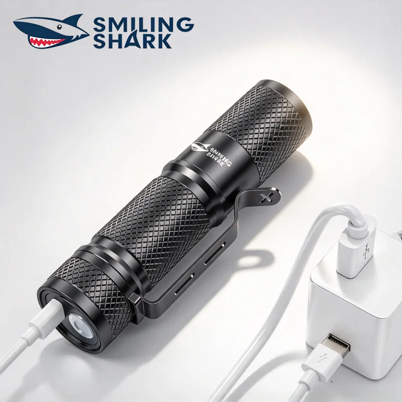 SMILING SHARK ไฟฉาย LED ขนาดเล - Edc Carry Clip บทวิจารณ์และราคา
