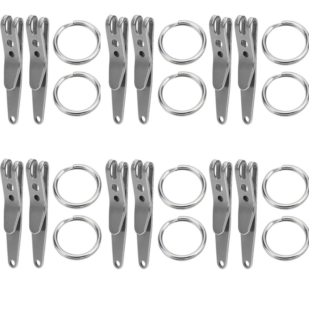12 ชิ้น คลิปพกพาสเตนเลสสตีลทนท - Edc Carry Clip บทวิจารณ์และราคา