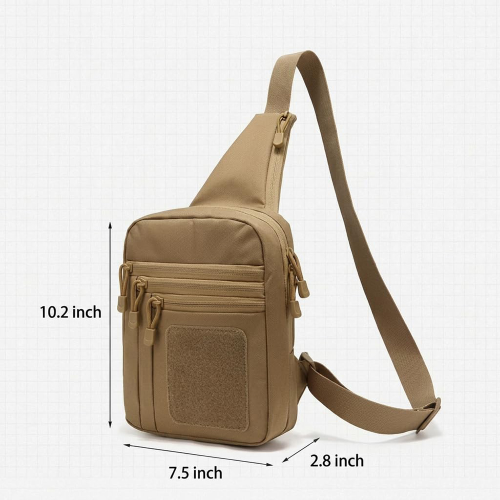 กระเป๋าปืนพกยุทธวิธี กระเป๋าซ่ - Edc Concealed Carry Sling Bag บทวิจารณ์และราคา